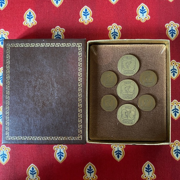 Trout Unlimited I Nutmeg Chapter I Buttons I Set of 7 - Picture 1 of 11